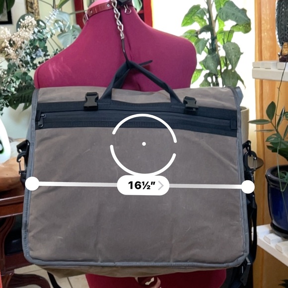 Timbuk2 Custom Prospect Laptop/ Messenger bag Like New waxed canvas - Picture 3 of 8